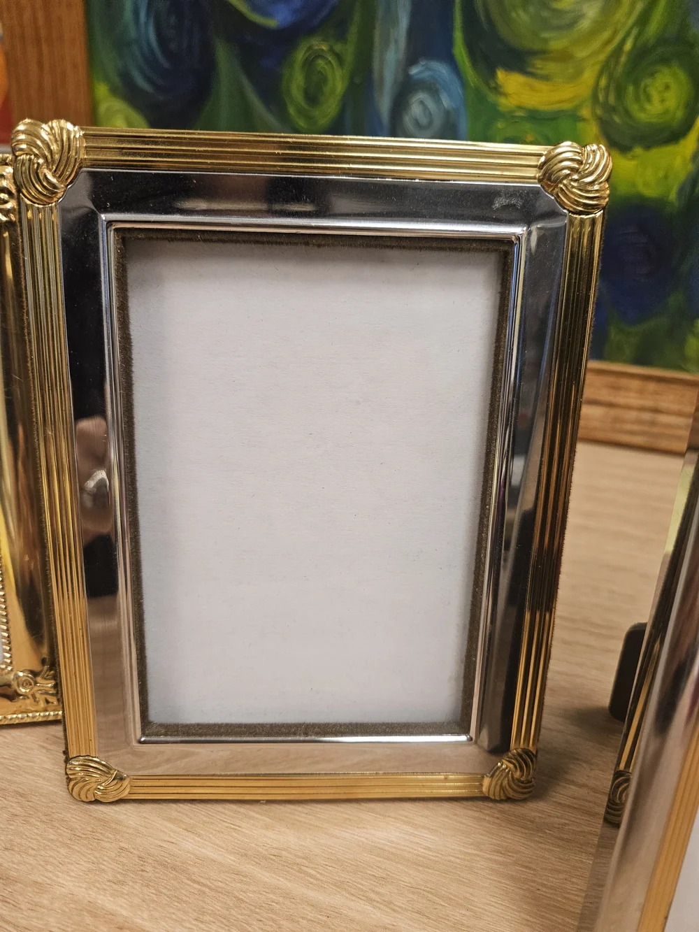Picture Frames Vintage Classic Brass Gold Silver Metal 4